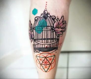 фото тату птица в клетке 02.01.2019 № 020 -bird cage tattoo-