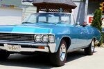 1967 Chevrolet Impala SS 396 Marina Blue Convertible 396 V8 