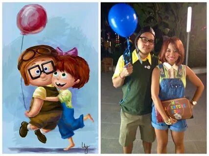 carl and ellie.. The pic on the left Up halloween costumes, 