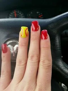 Softball Basketball nails, Sports nails, Softball nails