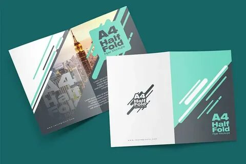 Get 27+ Half Fold Brochure Mockup