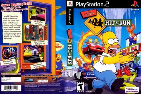 Simpsons Hit And Run Cover Download * Sony Playstation 2 Cov
