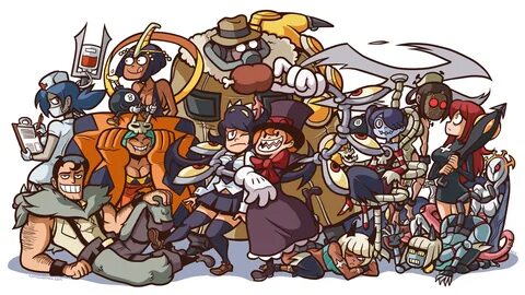 all them skullgirls Skullgirls, Fandom drawing, Game art