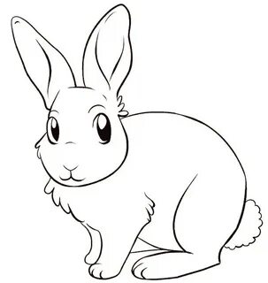 Лесные животные Раскраски распечатать бесплатно. Bunny color