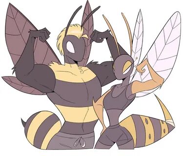 Bee and Wasp ?? "Bug Enthusiast 🪲 🌈 の イ ラ ス ト