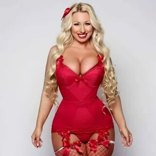 Jenna Shea in lingerie rossa - Deluca385