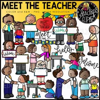 Meet The Teacher Clip Art Set - Edu Clips