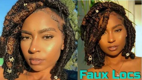 How To Do Chunky Faux Locs Tutorial Natural hair protective 