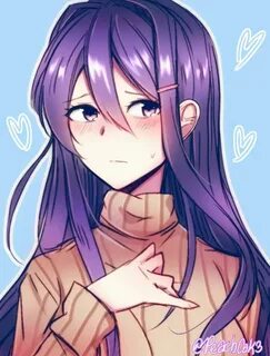 Yuri - DDLC Literature club, Literature, Fan art