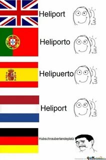 Language differences_Heliport Language jokes, Funny relatabl