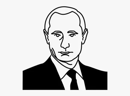 Vladimir Putin Rubber Stamp - Putin Face Black And White, HD