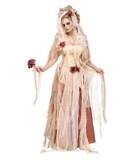 Ghost Bride Costume Deluxe L for Halloween & Carnival horror