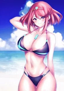 Pyra in a bikini Xenoblade Chronicles 2.