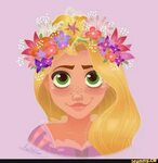rapunzel flower hair :D Disney princess art, Disney drawings