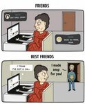 30 Most Hilarious Best Friend Vs Friend Memes - bemethis Fri