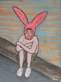 Bunny Boy #3 in my Gummo series. The face is a dolls face . 