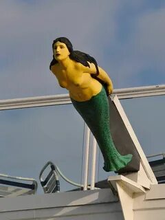 Mermaid Figurehead Ship figurehead, Mermaid, Mermaid figurin