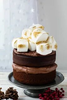 Smores Chocolate Fudge Cake - Sophia's Kitchen Recipe Fudge 