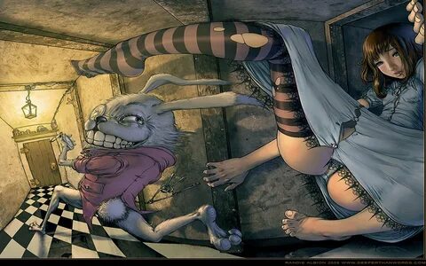 alice, In, Wonderland, , Fantasy, Rabbit, Girl, Stockings, S