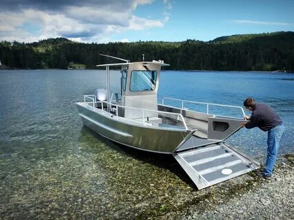 17' Landing Craft Centre Console Aluminum Boat By Silver Str