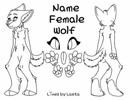 Female Wolf Furry Base - Cordelaranja Wallpaper