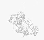 Drawn Spiderman Spiderman Homecoming - Line Art , Transparen