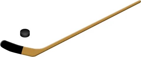 Picture Of A Hockey Stick - Hockey Stick And Puck Png - (160