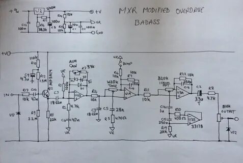 Perf and PCB Effects Layouts: MXR Custom Badass Modified OD