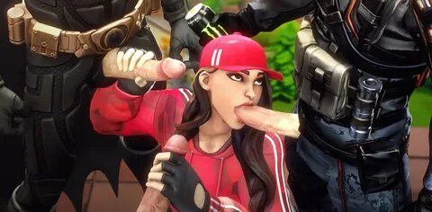 fortnite ruby (fortnite) 1girl 3boys 3d blowjob handjob mult