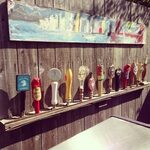 Beer tap handles Beer tap handles display, Beer tap display,