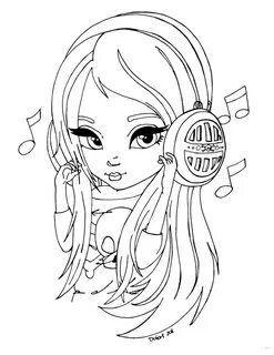 Headphones by JadeDragonne on deviantART Coloring pages, Col