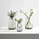 Bulb Gray Small Vase Large vase, Flower vase ideas for home,