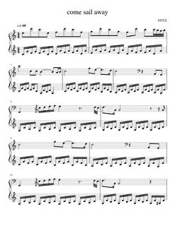 Come Sail Away Sheet music for Piano (Solo) Musescore.com