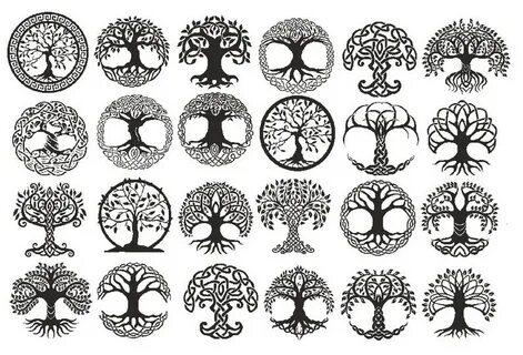 Lost of Tree of Life Symbols Ceramic Decals Enamel Decal Ets
