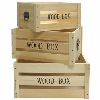 Pallet Wood Crate With Handles Set Hobby Lobby 550244 in 202