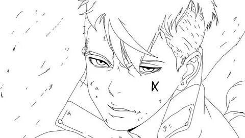 kawaki in a fight Coloring Page - Anime Coloring Pages