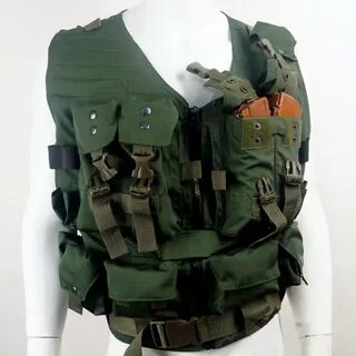 Russian Military Tactical Chest Rig AK Mags Pouch Vest