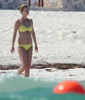Emily VanCamp in Yellow Bikini -30 GotCeleb