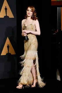 Emma Stone's Oscars Dress Connects Her to Audrey Hepburn in 