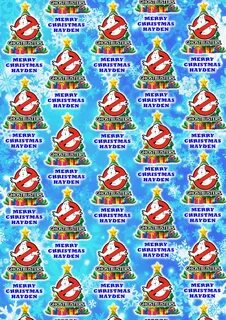 GHOSTBUSTERS Personalised Christmas Wrapping Paper Etsy