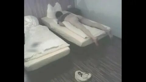 Men humping bed