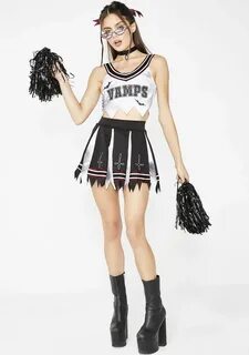 Vamp Cheerleader Costume Set Cheerleader costume, Dead cheer