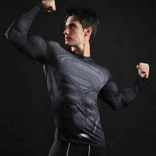 Batman Compression T shirt Superhero Tops 3d Fitness Men T-s