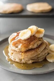 Banana Oat Blender Pancakes Recipe Blender pancakes, Tasty p