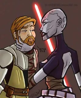 Ventress Obi-Wan CLONE WARS by ElTheGeneral on DeviantArt Ob