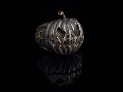 Halloween Pumpkin Ring brass handmade ... Etsy