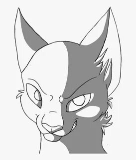 Transparent Black And White Anime Png - Warrior Cat Drawings