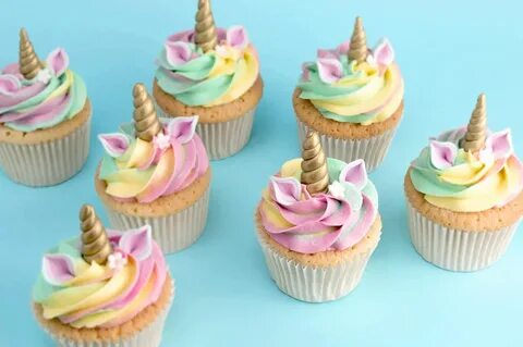 Unicorn cupcakes #unicorn #cupcakes Ganache de chocolate rec