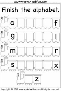missing letters Alphabet worksheets kindergarten, Alphabet w
