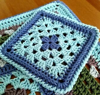 Granny square crochet coaster pattern